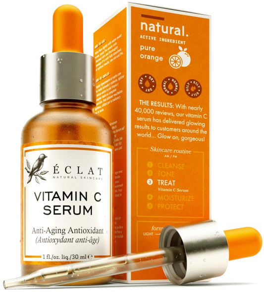 Vitamin C Face Serum - Dark Spot Correcting Facial Serum, Vit C Serum with Hyaluronic Acid, Ferulic Acid, & Vit E - Anti Aging and Skin Brightening Serum, Pure Vitamin C Serum Skin Care 30 ml